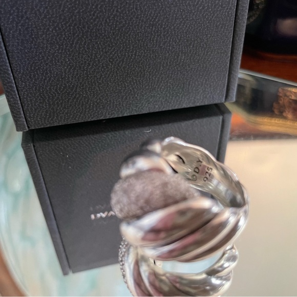 David Yurman Diamond Hampton Ring .91 Carat - Picture 3 of 4